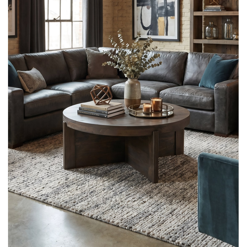 Josiane Solid Wood Single Coffee Table, Walnut