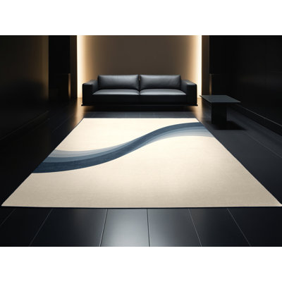 Tapis beige doux et moelleux à motif infini Ormes