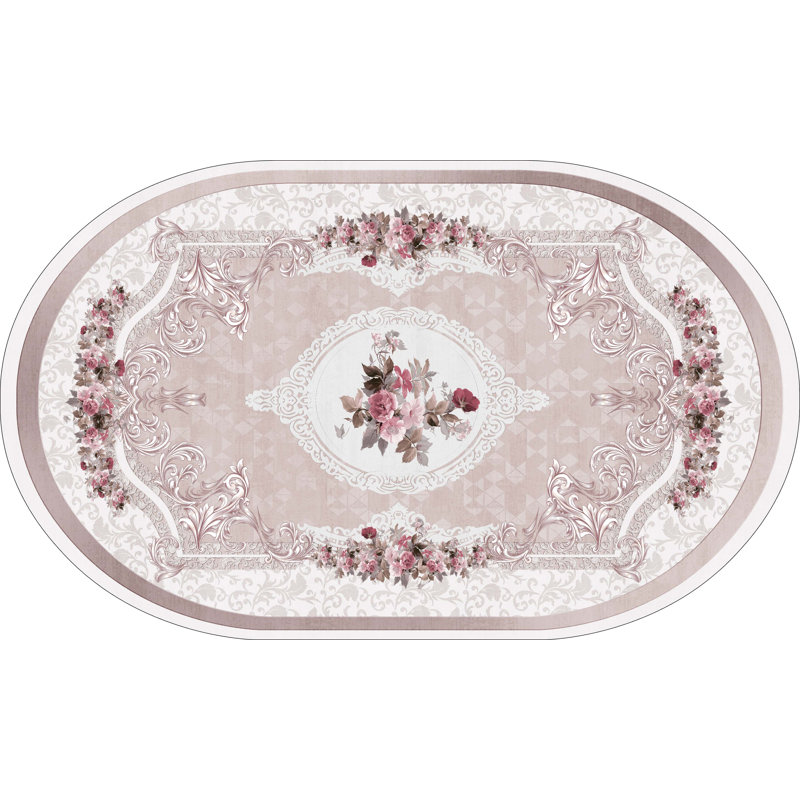 Wortman Oriental Area Rug, Oval 140 x 200cm
