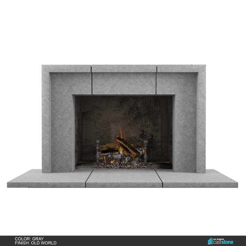 Sevun Fireplace Surround, Old World Gray