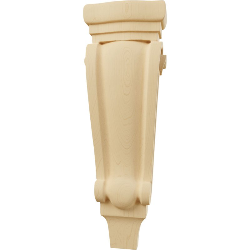 Corbeille en bois de pilastre moyen moyen l 5 1/8 po x P 2 3/8 po x H 15 1/2 po (paquet de 6), Aulne