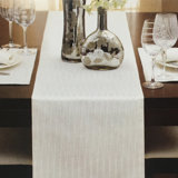 Mikasa Home Accents Cheers Twist Table Runner, Off White, 14"w X 72"l