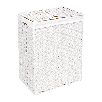 Handwoven Rectangle Laundry Hamper