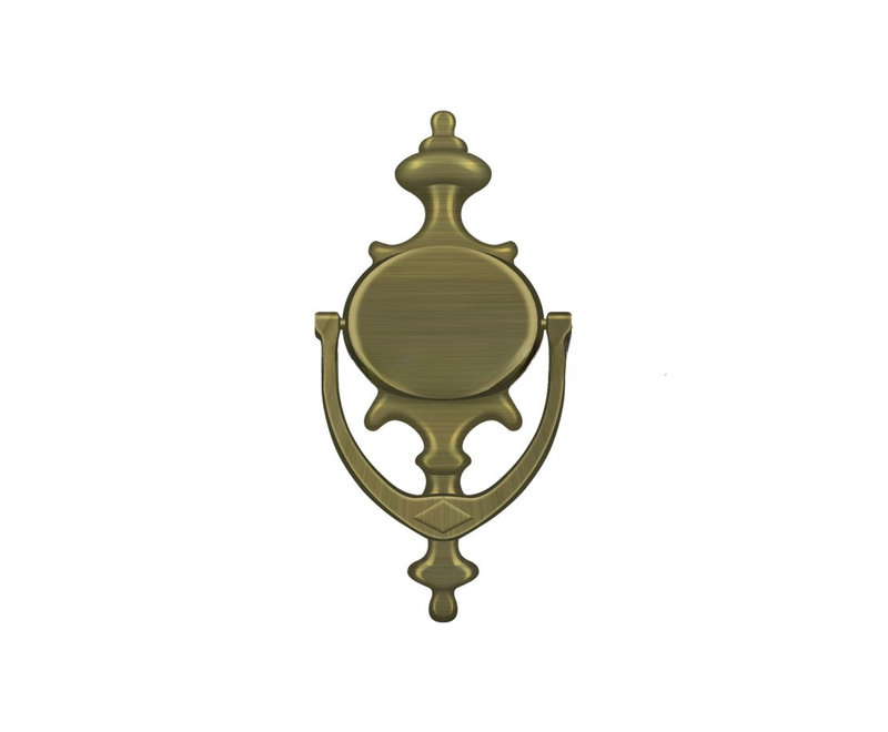 Heurtoir de porte Deltana DK854U5; Impérial Finition laiton antique, Laiton antique