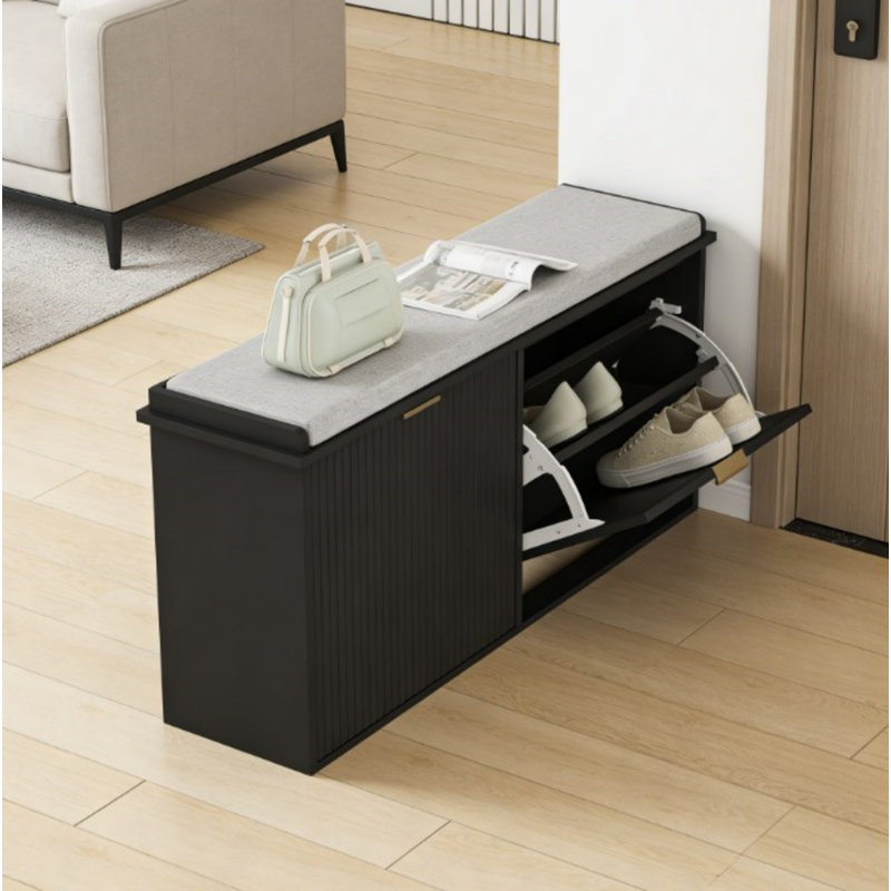 Banc d'entrée, armoire à chaussures, banc de rangement pour chaussures