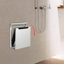 Tabouret de salle de bain pliable mural argenté avec charge de 330 lb pour tabouret de vestiaire de salle de bain 