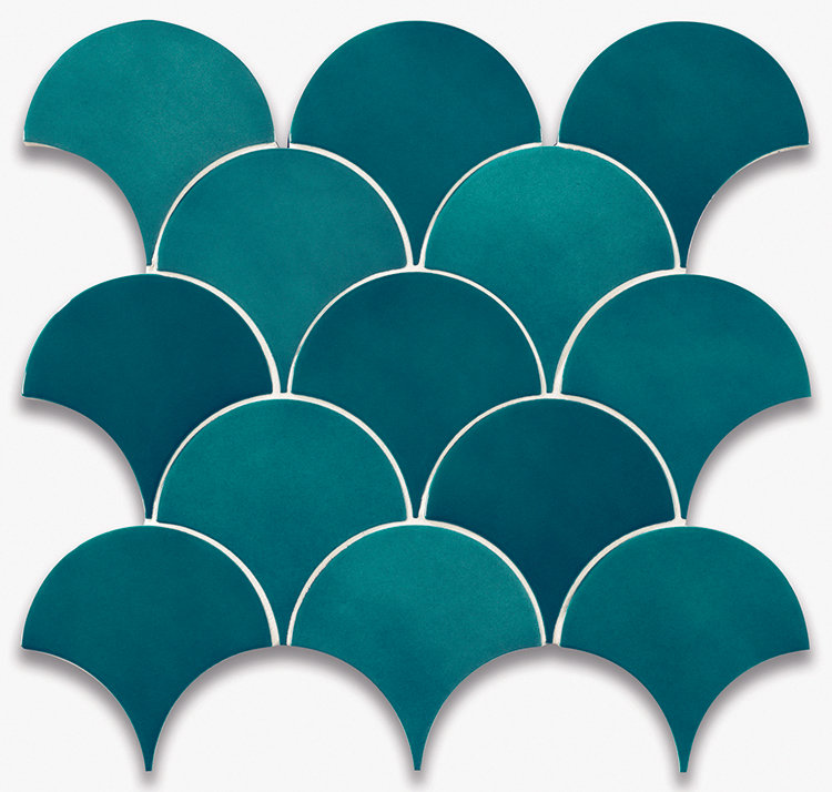 5" x 5" Ceramic Wall Tile, Emerald