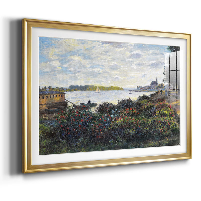 La seine à Argenteuil, 1877, Or, H 15 po x l 21 po x P 1,5 po