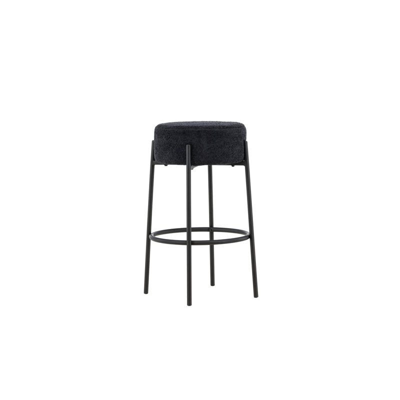 Sargis Upholstered Counter Stool with Metal Frame