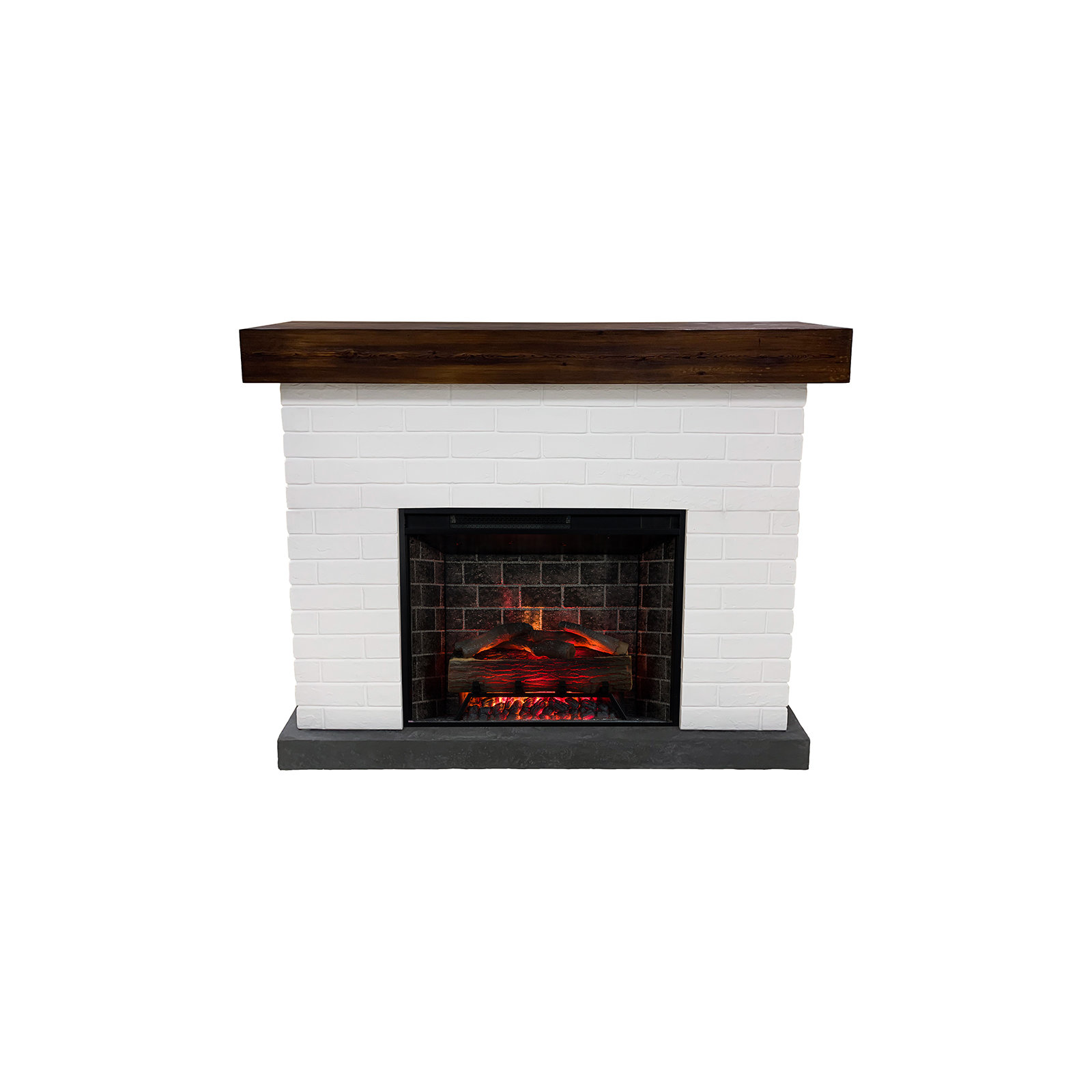 Country Living 28" Jackson White Brick Mantel