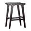 Dale 24" Tall Backless Counter Stool, Black