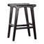 Tabouret de comptoir en cuir Nolhan Valeria