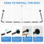 78cm L-Shaped Shower Curtain Pole