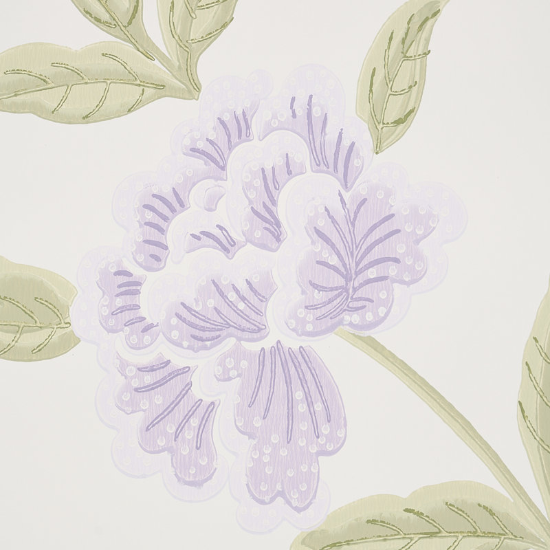Papier peint floral Whitney, Lavande
