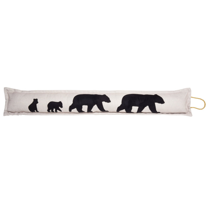Butoir de tirage pour porte sous la porte / fenêtre Carstens, Inc., 38 po x 4 po, famille d'ours, Famille d'ours