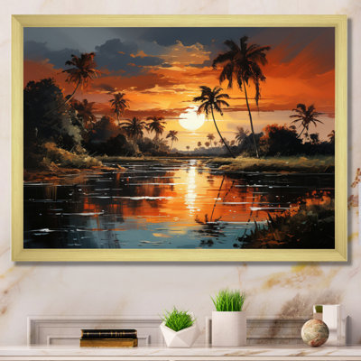 Dominicain Sunset Reflections - reproduction sur toile