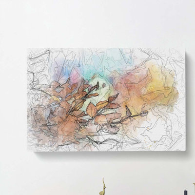 Autumn Leaves in Abstract - Wrapped Canvas