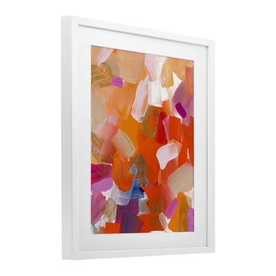 «Confetti Petals Abstraction», reproduction encadrée sous verre, conception de Lanie Loreth