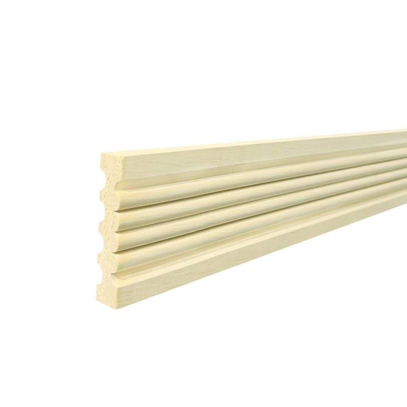  Boîtier réversible cannelé pour porte et fenêtre, Poplar, Piece