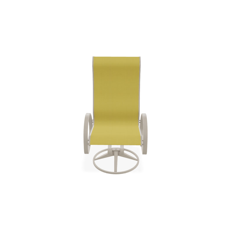 Aruba 1 Outdoor Dining Armchair, Yellow 43D, Textured Desert