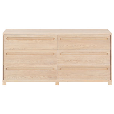 Lesheka 6 Drawer Wood Dresser