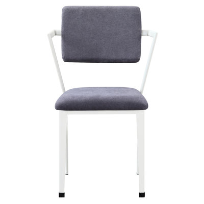 Chaise de bureau rembourrée à dossier ouvert avec design respirant et confort moelleux pour les espaces de travail modernes