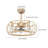20 '' Caged Ceiling Fan 2-In-1 Design With Remote Control