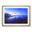 Blue Lake In Iceland Painting - Single Picture Frame Print on MDF-56634364-56634365
