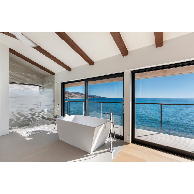 Ashley 72'' L Bathtub, Bone, Satin Brass