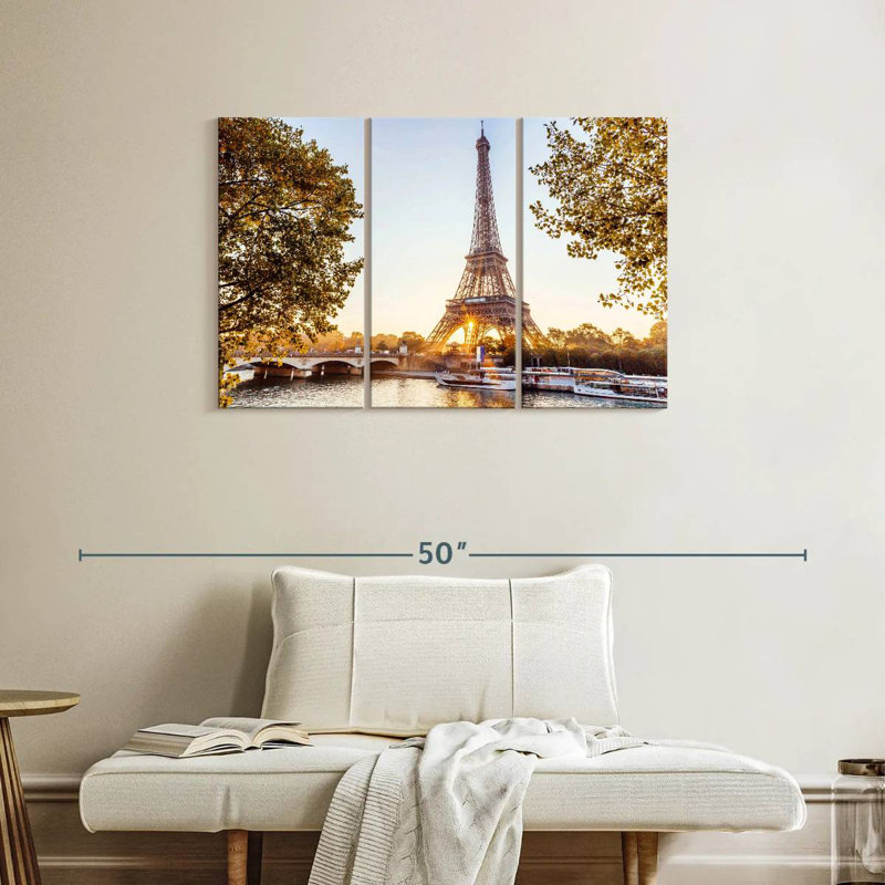 Rorry Paris Eiffel Tower Sunrise, 24" H x 38" W