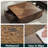 35.4” Single Walnut Square Coffee Table With Storage-428524579