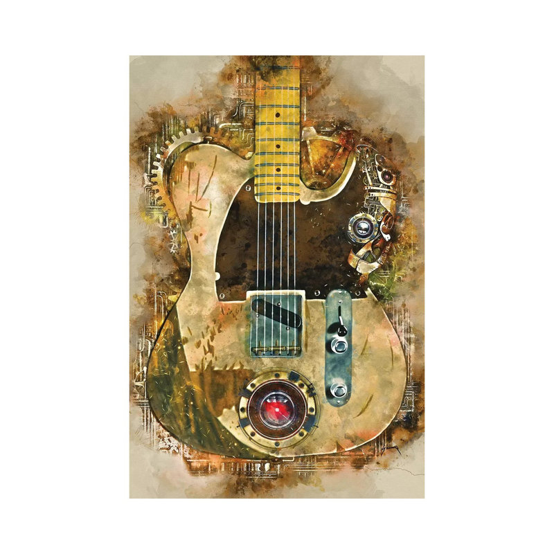 Impression de Jeff Beck's Steampunk par Pop Cult, impression sur toile tendue, H 18 po x l 12 po x 1,5 po