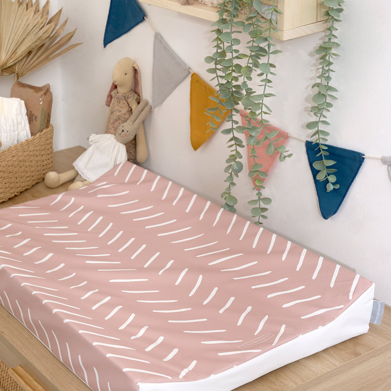 Anti-Roll Changing Mat - Castaway , Pink