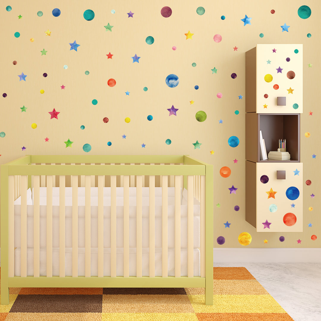 Watercolor Universe Kids Wall Sticker