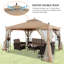 Pavillon de jardin en acier avec tablettes d'angle MASTERCANOPY-119221767-70177593