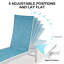 Ensemble de chaises longues inclinables en aluminium 75,79 po Antrea-281208760