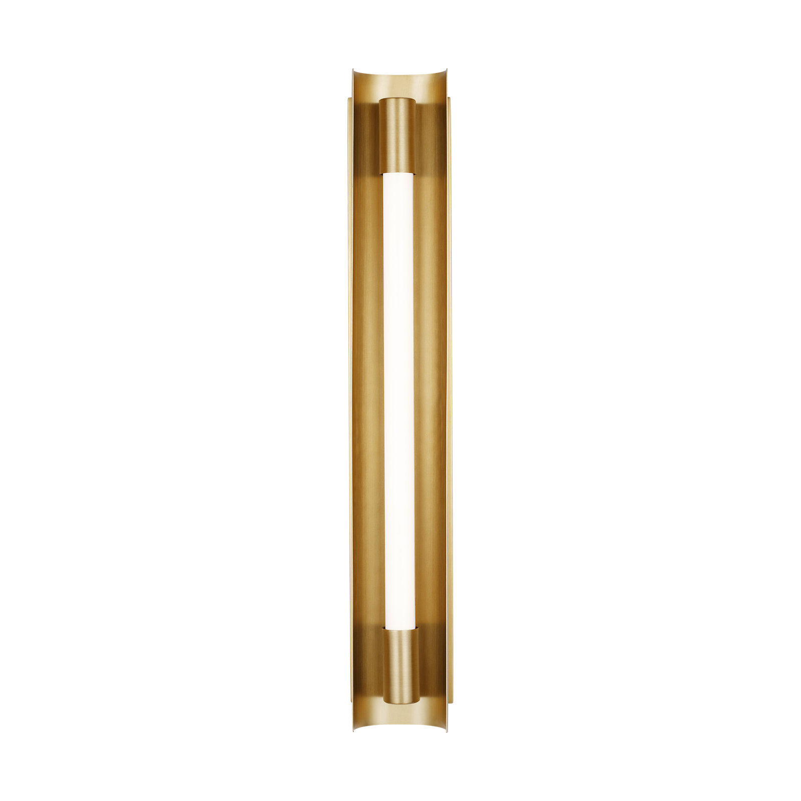 Single Dimmable LED Bath Bar, Burnished Brass
