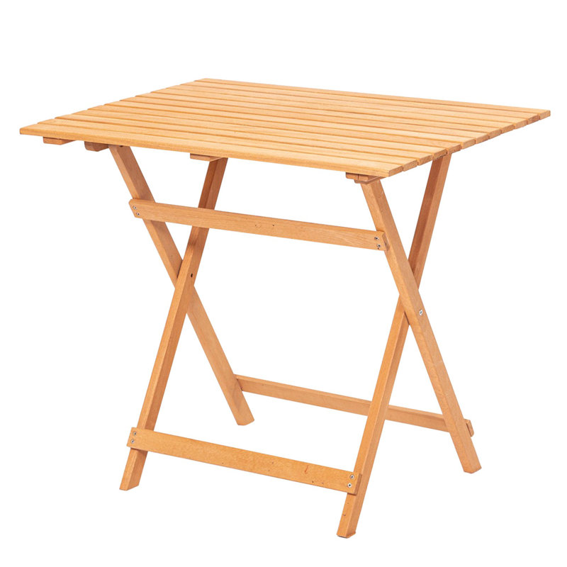 Ambrea Rectangular Folding Outdoor Side Table, 72" H x 80" W x 80" D