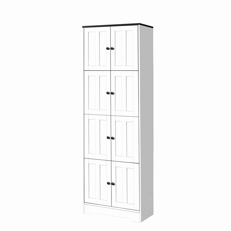 Armoire de rangement murale Portman, Blanc