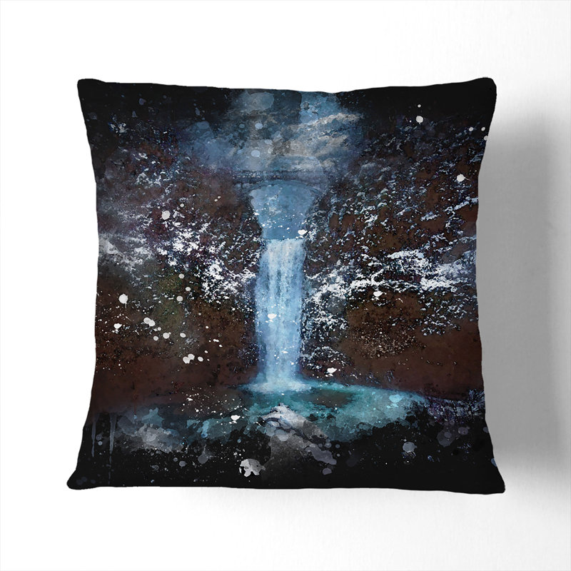 Square Cushion, 40cm H x 40cm W x 15cm D, White
