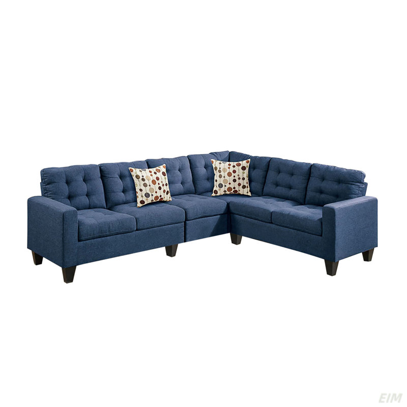 4 Piece Polyfiber Modular Sectional Sofa (Sectional)