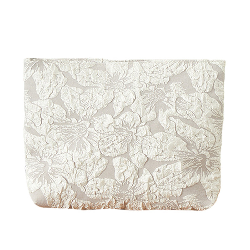  Travel Toiletry Bag, Lightweight Water-resistant Makeup Cosmetic Bag Travel Organizer for Toiletries Accessories, White