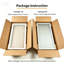 Ensemble d'insertion de vitrage dépoli à 1 vantail, remplacement de vitrage double pour porte d'entrée 22 po x 64 po avec volets intégrés - Dimensions du cadre, intimité, installation et entretien faciles, blanc