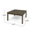 Ensemble de canapé 3 places et table Perla, gris foncé