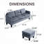 Canapé 67,32 po avec repose-pieds 1 pièce-976188818