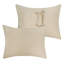 Ensemble de courtepointe 3 pièces 90 x 90 + 20 x 26 Greenland Home Fashions Monterrey Taupe-126517919