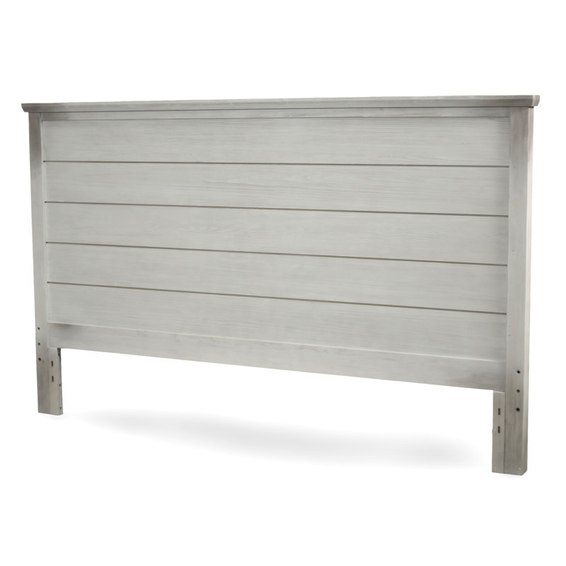 Charetta - Solid Wood Headboard - King - Distressed White Finish, King