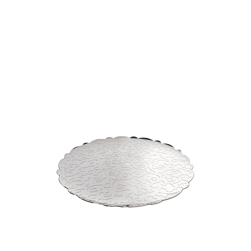 Dressed Round Tray, Stainless Steel