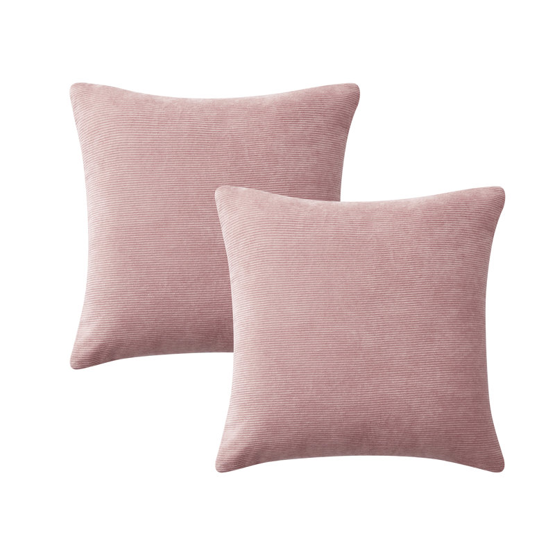 Dardel Velvet Scatter Cushion Cover, Light Pink