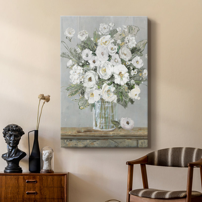 Cottage White II - galerie Cavas sur mesure, H 18 po x l 12 po